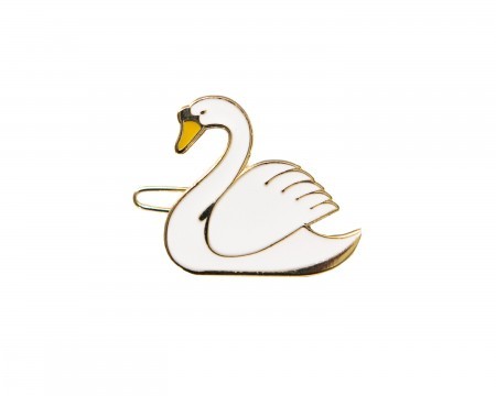 swan hair clip
