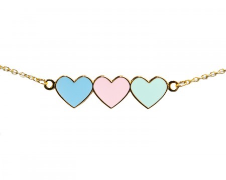 trio of heart bracelet