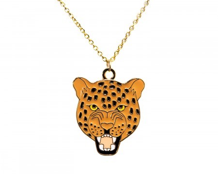 roaring leopard necklace