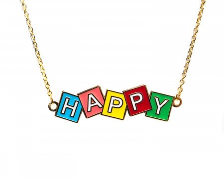 'happy' necklace