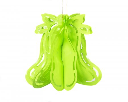 neon bell decoration - green