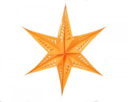 large star decoration- orange