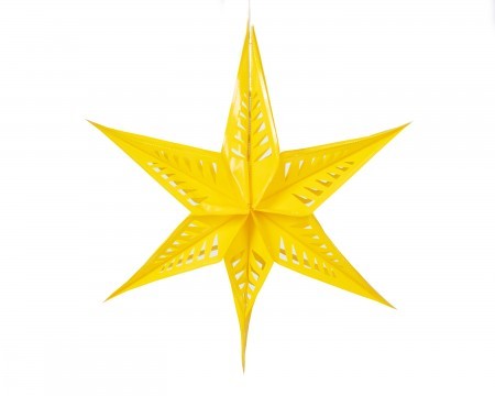 large star decoration - yellow