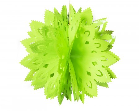 large pompom decoration - green