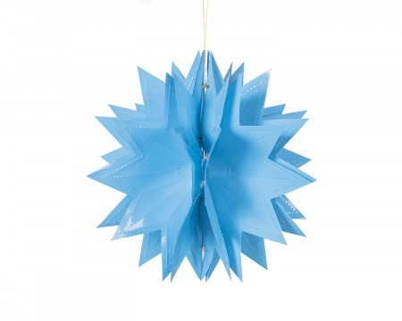 small pompom decoration - blue