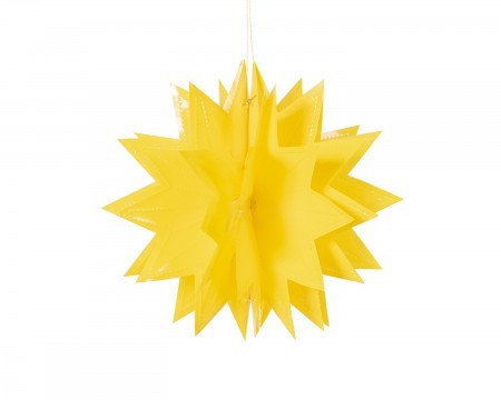 small pompom decoration - yellow