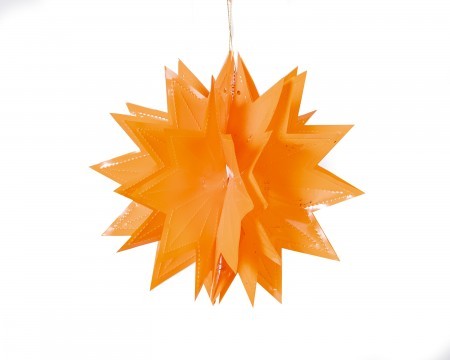 small pompom decoration - orange
