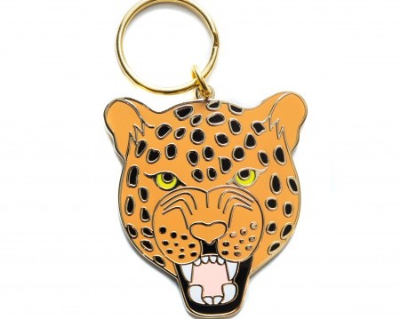 leopard key ring