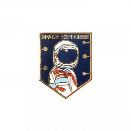 space explorer enamel pin