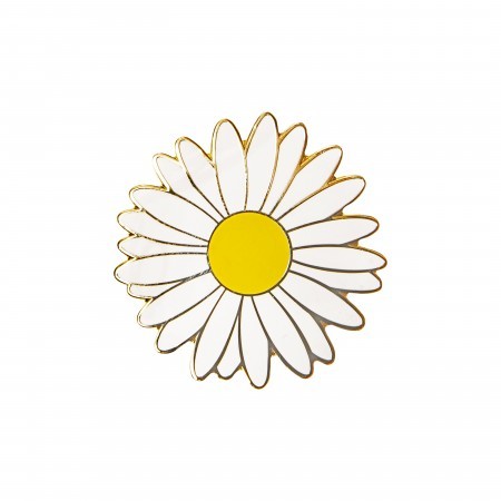 daisy enamel pin