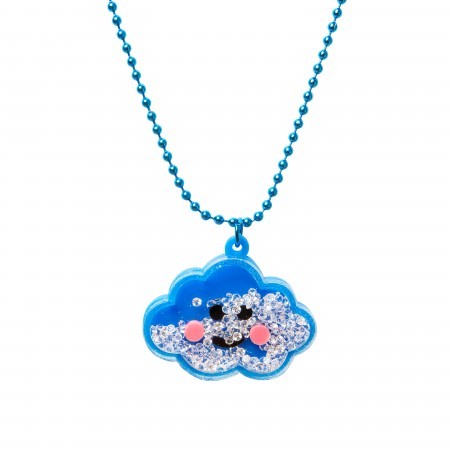 cloud acrylic necklace