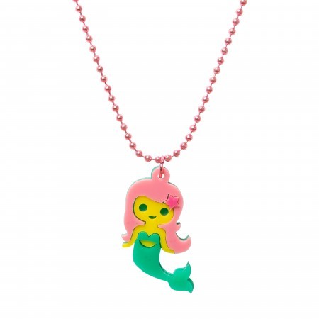 mermaid acrylic necklace