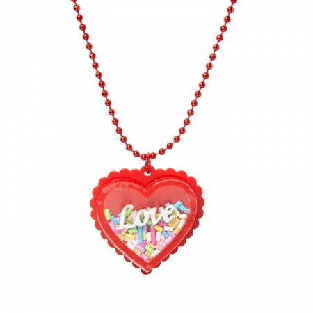 'love' acrylic necklace