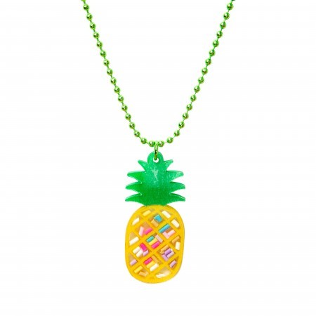 pineapple acrylic necklace