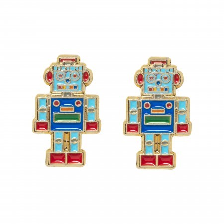 robot earrings