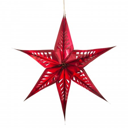 large star decoration- red