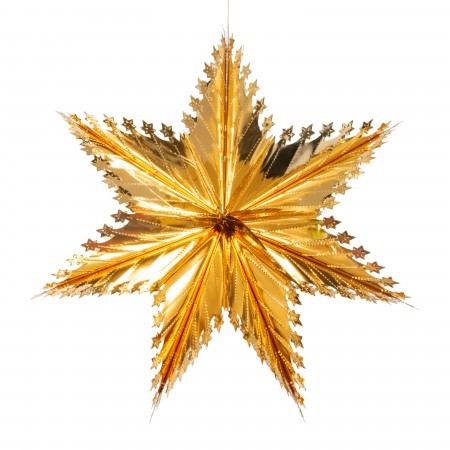 starry star decoration - gold