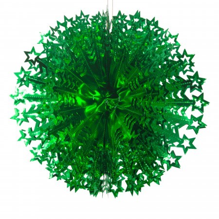 starry ball decoration - green