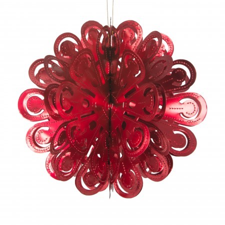medium ball decoration - red