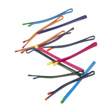 bobby pins with colour tips b