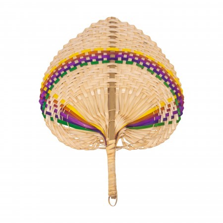 bamboo rainbow fan