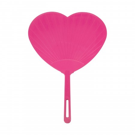 heart shaped fan- pink