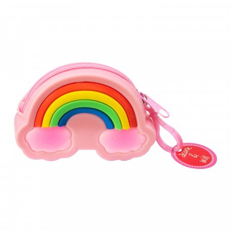 rainbow purse- candy pink