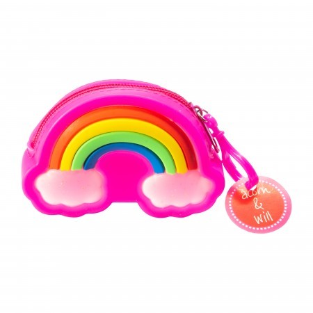 rainbow purse- vivid pink