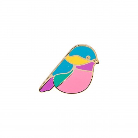 bird enamel pin