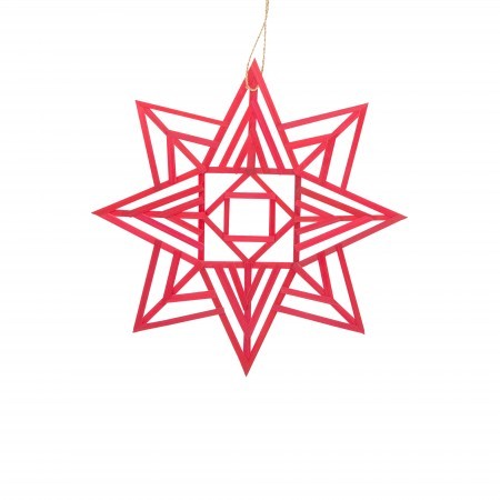 octagram star small bamboo decoration