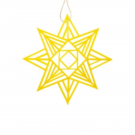 octagram star small bamboo decoration