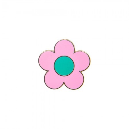 flower enamel pin
