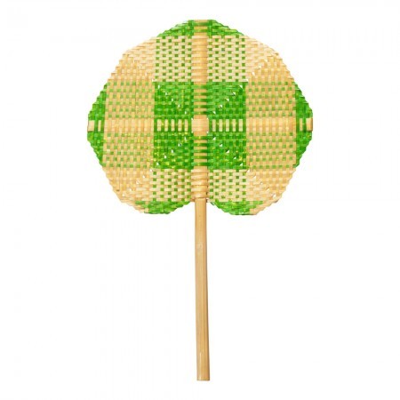 lacquered bamboo fan