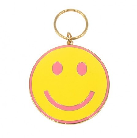 smiley face key ring
