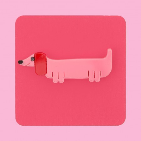 audrey dachshund brooch