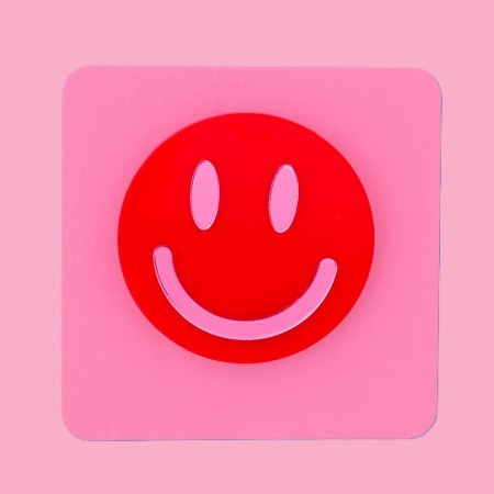 smiley face brooch