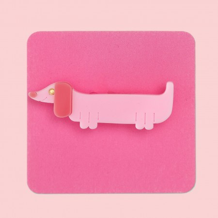 audrey dachshund brooch