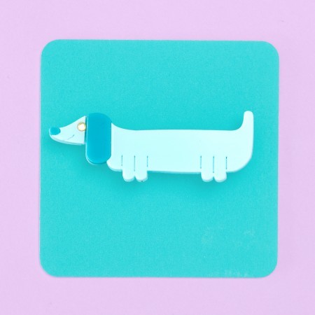 audrey dachshund brooch
