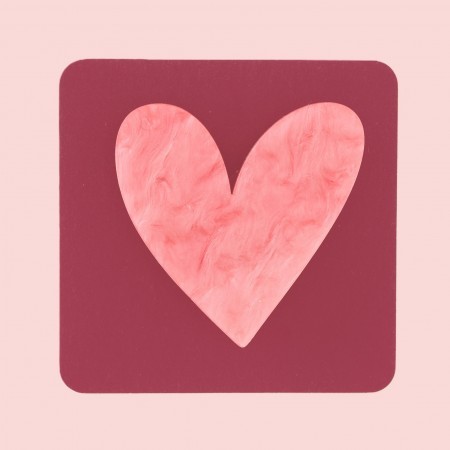 meg heart brooch