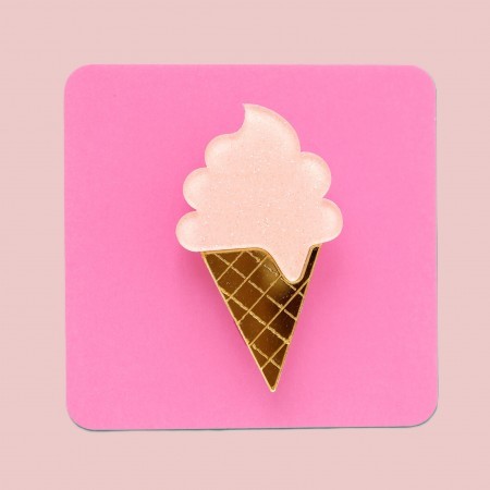 mary ice cream brooch
