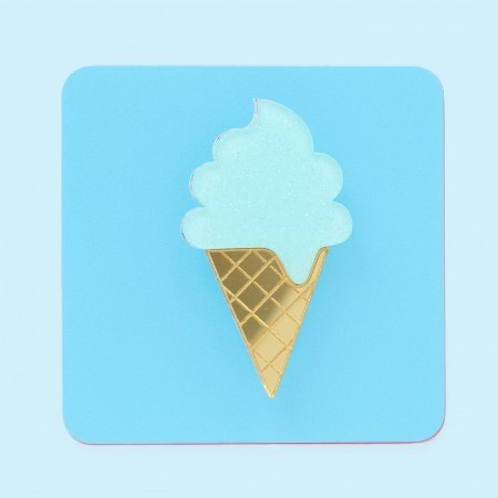 mary ice cream brooch