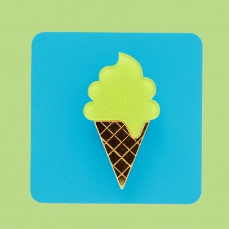 mary ice cream brooch