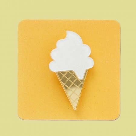 mary ice cream brooch