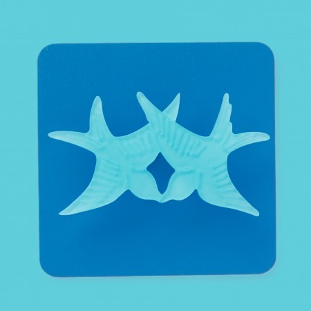 twiggy bird brooch - pale blue