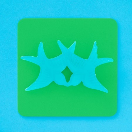 twiggy bird brooch - aqua