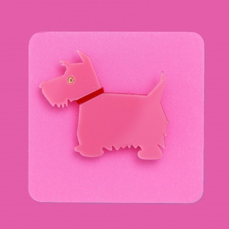 hilary scottie dog brooch