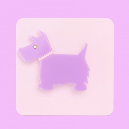 hilary scottie dog brooch