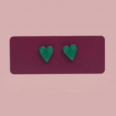 evie heart earrings