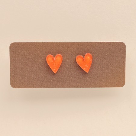 evie heart earrings