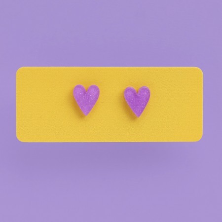 evie heart earrings